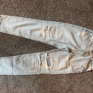 Distressed Light Blue Women's Jeans